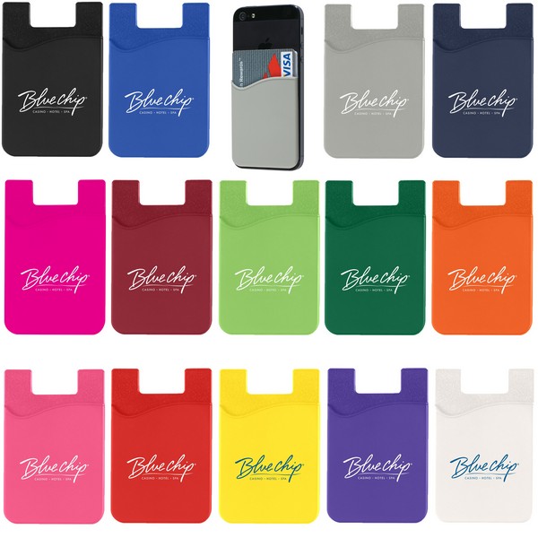 EH227 Silicone Phone WALLET With Custom Imprint